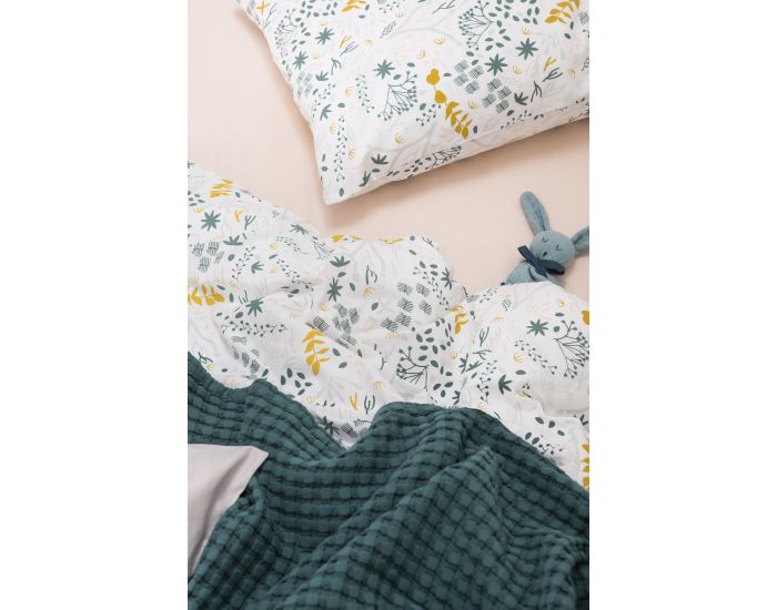 KADOLIS Housse de Couette pour Lit B�b� - Coton Bio - Yukari 100 x 140 cm (1)