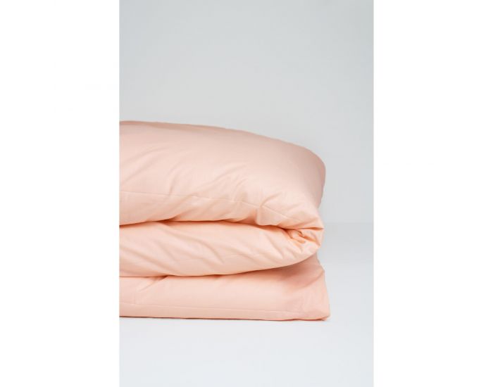 KADOLIS Housse de Couette B�b� Unie en Coton Bio - Rose Nude (6)