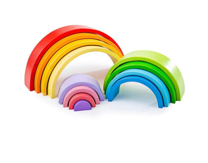 BIGJIGS TOYS Grand Empilable Arc-en-ciel - D�s 1 an (2)