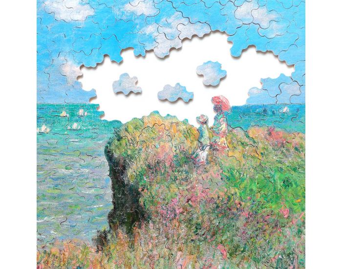 PUZZLE MICHELE WILSON Promenade sur la Falaise de Monet - D�s 10 ans (2)
