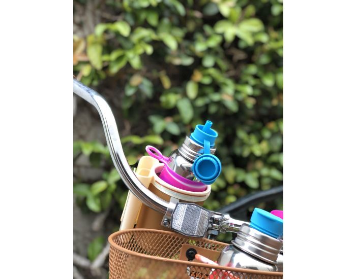 PURA Bouchon Paille en Silicone pour Gourde Vieux rose (1)