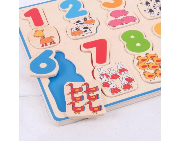 BIGJIGS TOYS Puzzle Association Chiffres et Couleurs - D�s 12 mois (2)