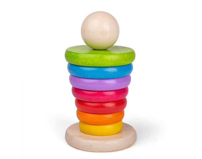 BIGJIGS TOYS Jeu � Empiler - Arc-en-ciel - D�s 12 mois (3)