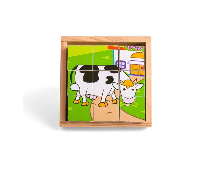 BIGJIGS TOYS Puzzle Cube - Animaux - D�s 1 an (1)
