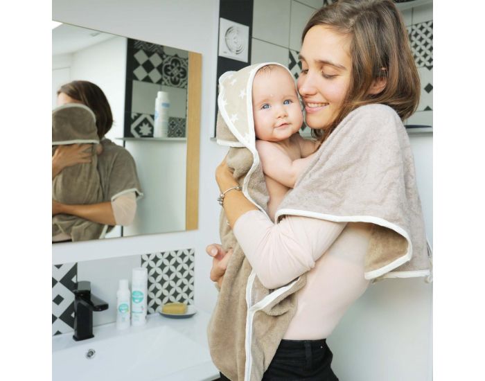 NEOBULLE Bain Cocoon, Serviette Tablier Nouvelle Version (13)