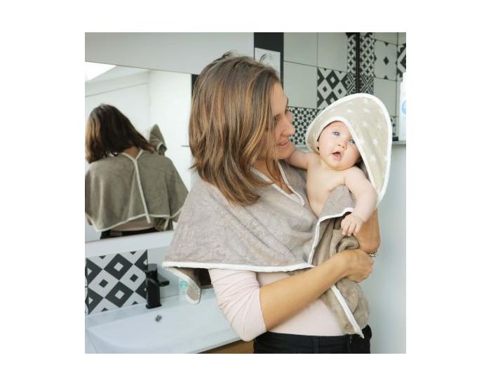 NEOBULLE Bain Cocoon, Serviette Tablier Nouvelle Version (21)