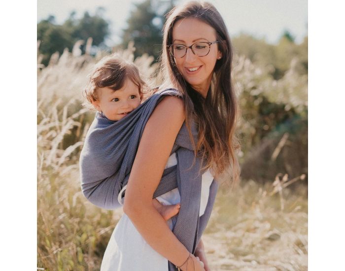 NEOBULLE Echarpe Serg� Bris� - Bleu Cobalt (2)