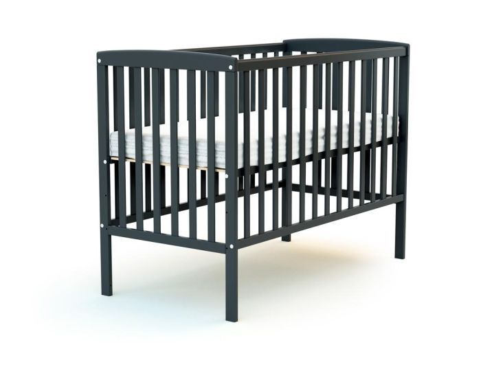 AT4 Lit b�b� r�hauss� CONFORT 60x120 cm - Gris graphite (8)