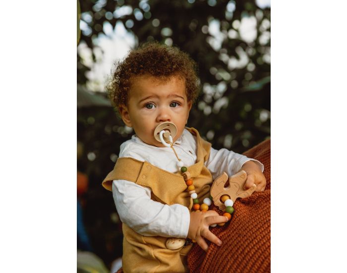 MAWEN MATERNE Hochet Bois et Silicone - Renard - D�s 4 mois (2)