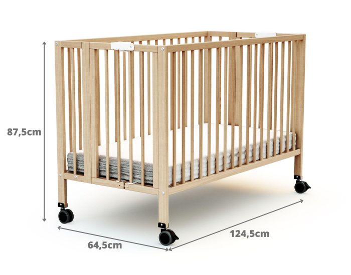AT4 Lit b�b� pliant professionnel ESSENTIEL 60x120 cm (11)