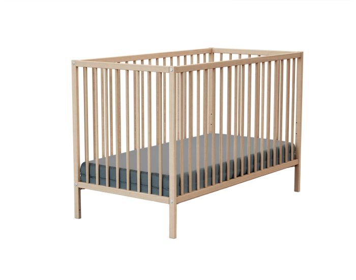 WEBABY Lit b�b� - 60x120 cm H�tre Brut (5)