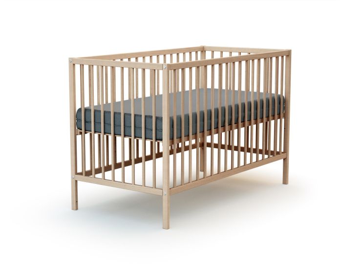 WEBABY Lit b�b� - 60x120 cm H�tre Brut (8)