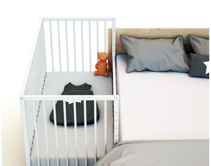 WEBABY Lit-Cododo Blanc - 60x120 cm (4)