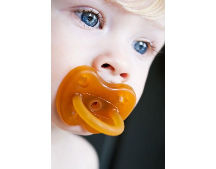 HEVEA Lot de 2 T�tine Ronde - Milky White et Natural - 3-36 mois (4)