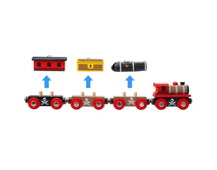 BIGJIGS TOYS Train Pirates - D�s 3 ans (1)