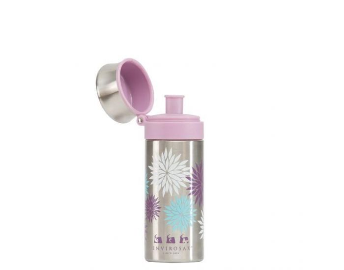 ENVIROSAX Gourde Inox - 350 ml Fleur (1)