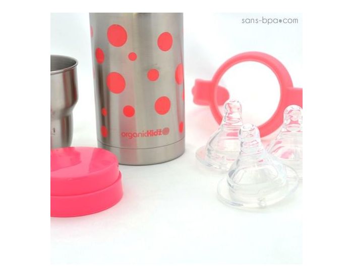 ORGANICKIDZ Kit Evolutif Isotherme - GL - 220 ml - Rose (1)