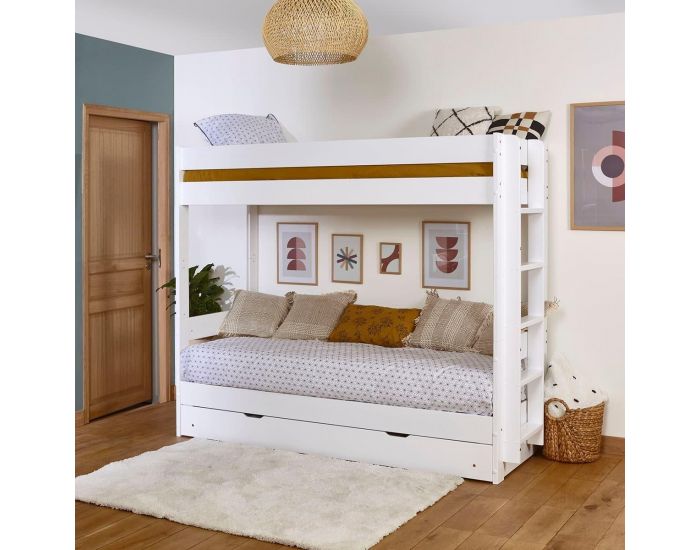 AKITEN RETAIL Pack Lit Superpos� Gigogne avec Matelas - Ravi (2)