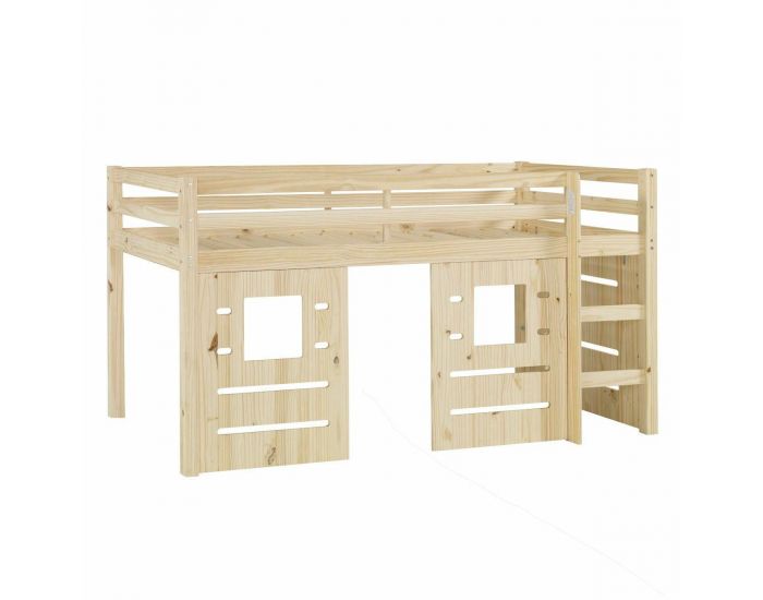 AKITEN RETAIL Pack Lit Mi-hauteur avec Matelas - Alma (1)