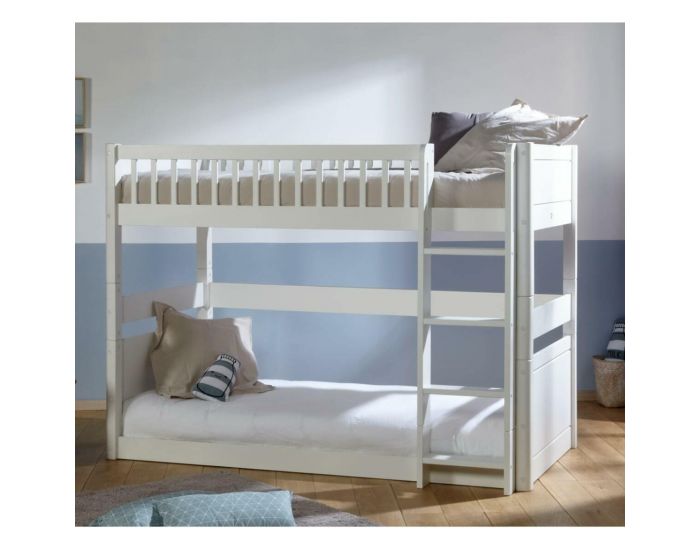 AKITEN RETAIL Pack Lit Superpos� Montessori - avec 2 Matelas - Victoria Blanc (2)