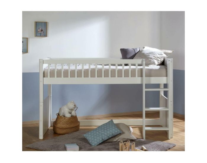 AKITEN RETAIL Lit Mi-Hauteur - Victoria Blanc (2)
