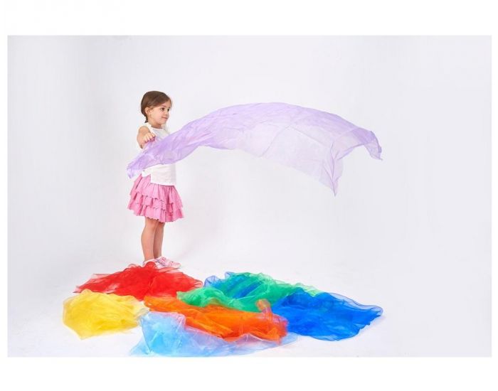 TICKIT 7 Tissus Organza - Arc-en-ciel - D�s 12 mois (2)