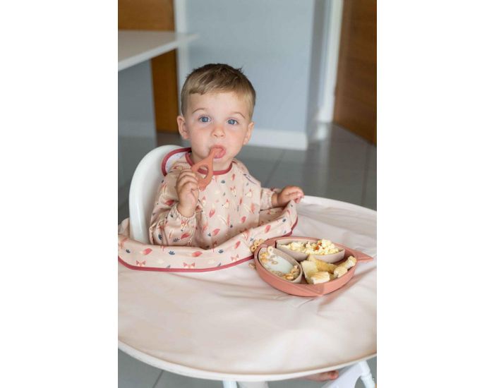 TIDY TOT Kit Bavoir et Plateau Transportable - Sand (3)