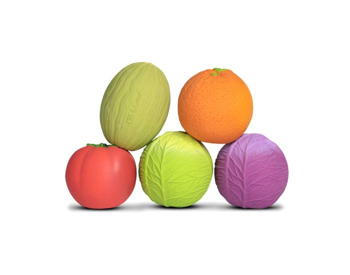 OLI ET CAROL Balle B�b� - Tomate - D�s la naissance (6)