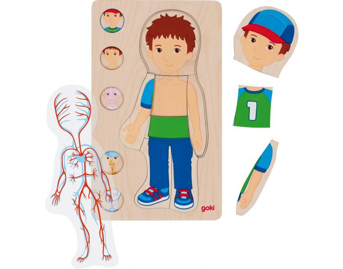 GOKI Puzzle Corps Humain - Gar�on - D�s 4 ans (1)