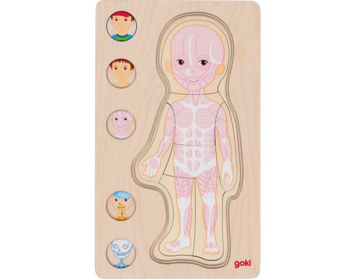 GOKI Puzzle Corps Humain - Gar�on - D�s 4 ans (3)