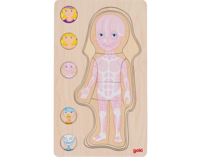 GOKI Puzzle Corps Humain - Fille - D�s 4 ans (2)