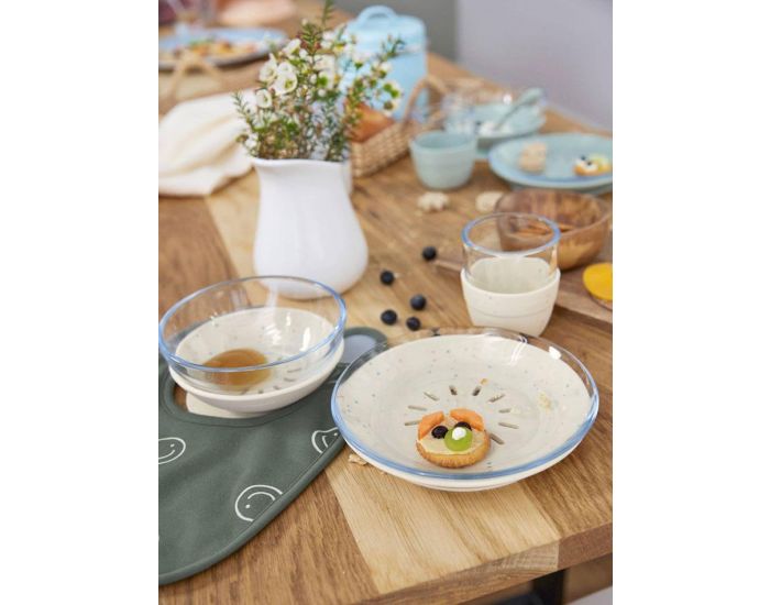 LASSIG Coffret Repas en Verre / Silicone - Nature - D�s 12 mois (2)