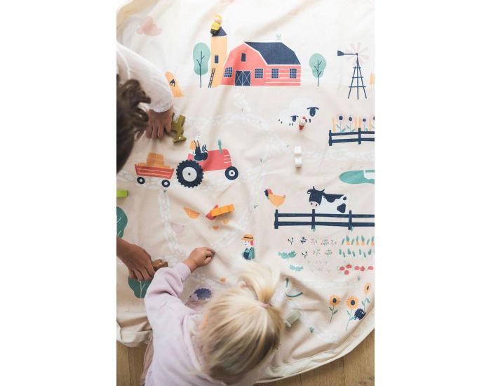 PLAY & GO Tapis et Sac de Rangement - D�s La Naissance Farm (3)