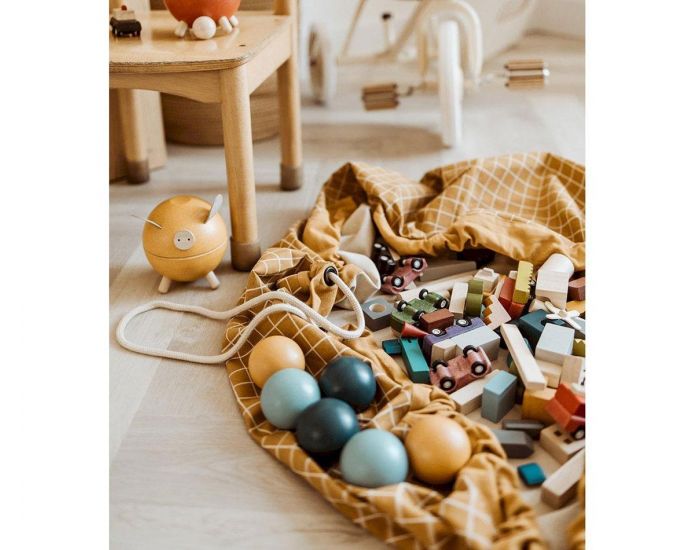 PLAY & GO Tapis et Sac de Rangement - Grid - D�s La Naissance (2)