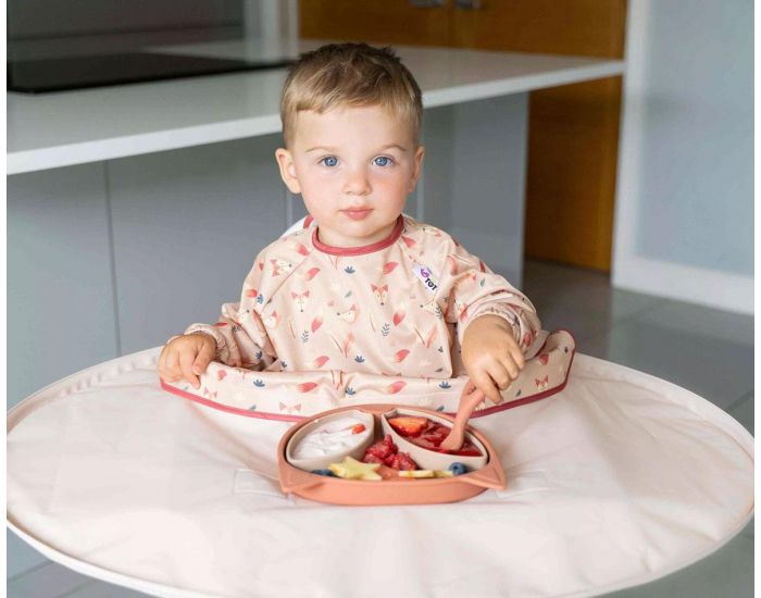 TIDY TOT Assiette � Compartiments Ventous�e - en Silicone  (4)