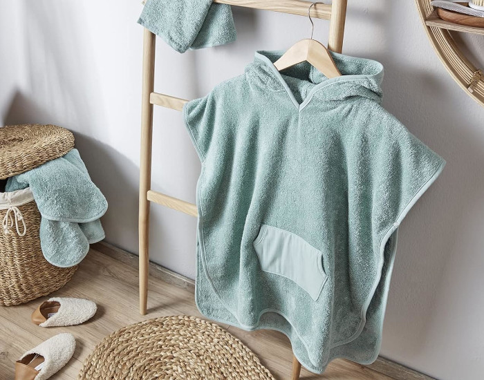 ROTHO BABYDESIGN Poncho de Bain pour Bb - 62/68cm Lagoon (1)