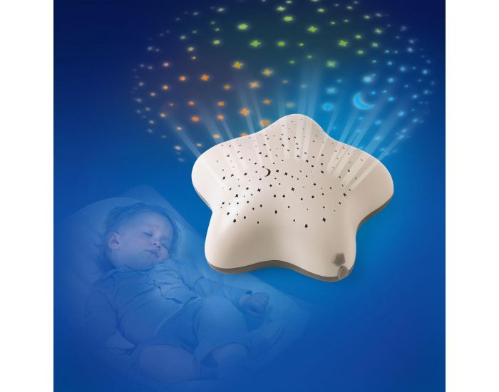 PABOBO Projecteur Musical d'Etoiles � Piles - Beige - D�s 12 mois (1)