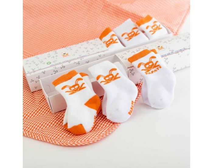 PAPATE Chaussettes Naissance en Coton Bio (3)