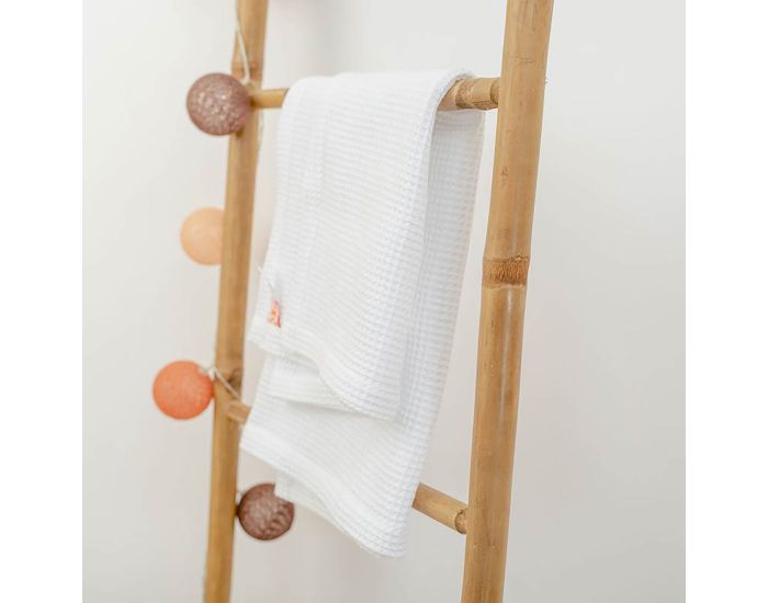 PAPATE Couverture Nid d'Abeilles en Coton Bio - Aiko (1)