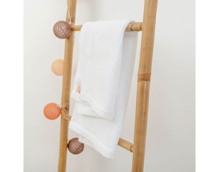 PAPATE Couverture Nid d'Abeilles en Coton Bio - Aiko (5)