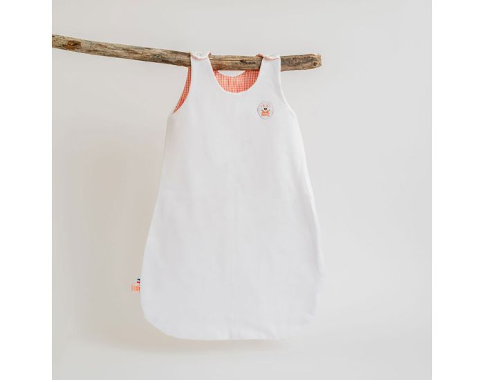 PAPATE Gigoteuse Mi-Saison en Coton Bio - Saxe - Blanc (5)