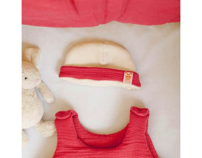 PAPATE Bonnet de Naissance en Coton Bio (2)