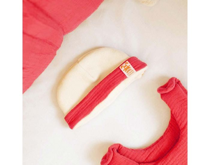 PAPATE Bonnet de Naissance en Coton Bio (3)