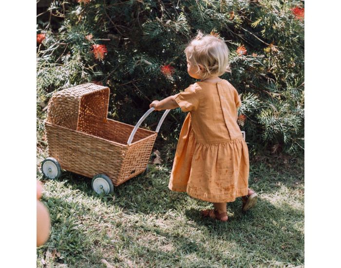 OLLI ELLA Landau en Rotin pour Poup�e - D�s 18 Mois (1)