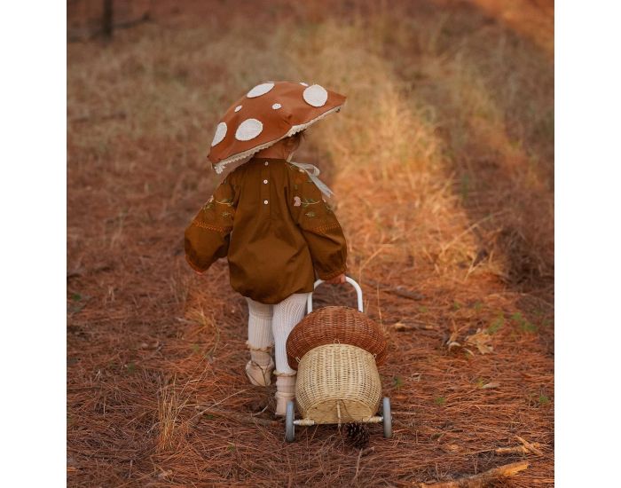 OLLI ELLA Panier � Roulettes - Luggy - Champignon - D�s 3 Ans (2)