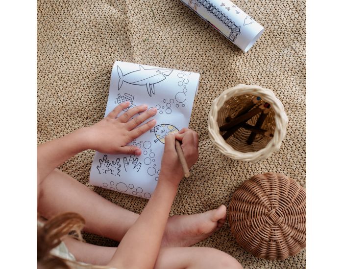 OLLI ELLA Mini Rouleau de Coloriage - Ocean - D�s 3 ans (3)