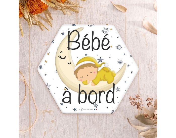 IRREVERSIBLE Adh�sif / Autocollant - B�b� � Bord - Clair de Lune (1)