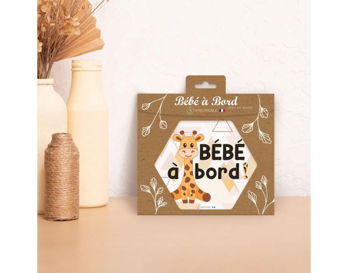 IRREVERSIBLE Adh�sif / Autocollant - B�b� � Bord - Girafe (3)