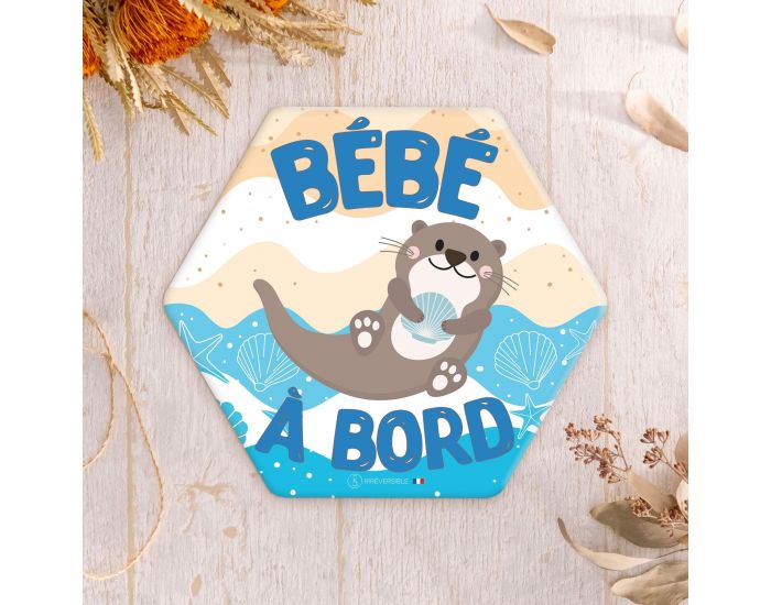 IRREVERSIBLE Adh�sif / Autocollant - B�b� � Bord - Loutre (1)