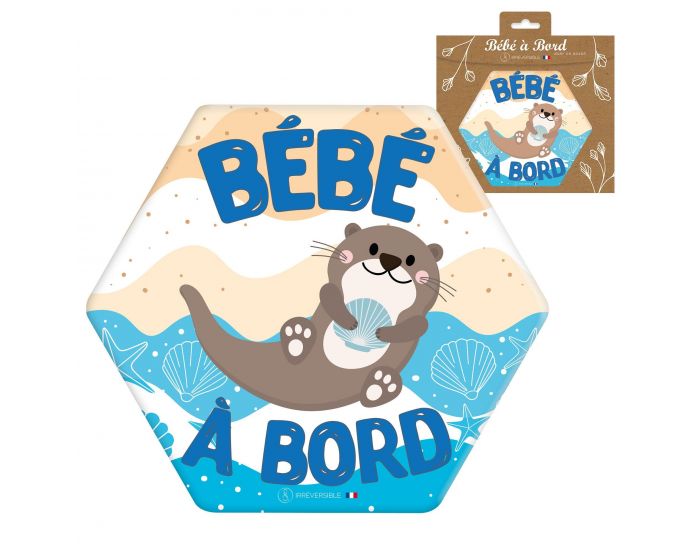 IRREVERSIBLE Adh�sif / Autocollant - B�b� � Bord - Loutre (5)